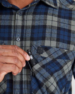 Camisa de flanela xadrez Lumberjack QAP - Verde